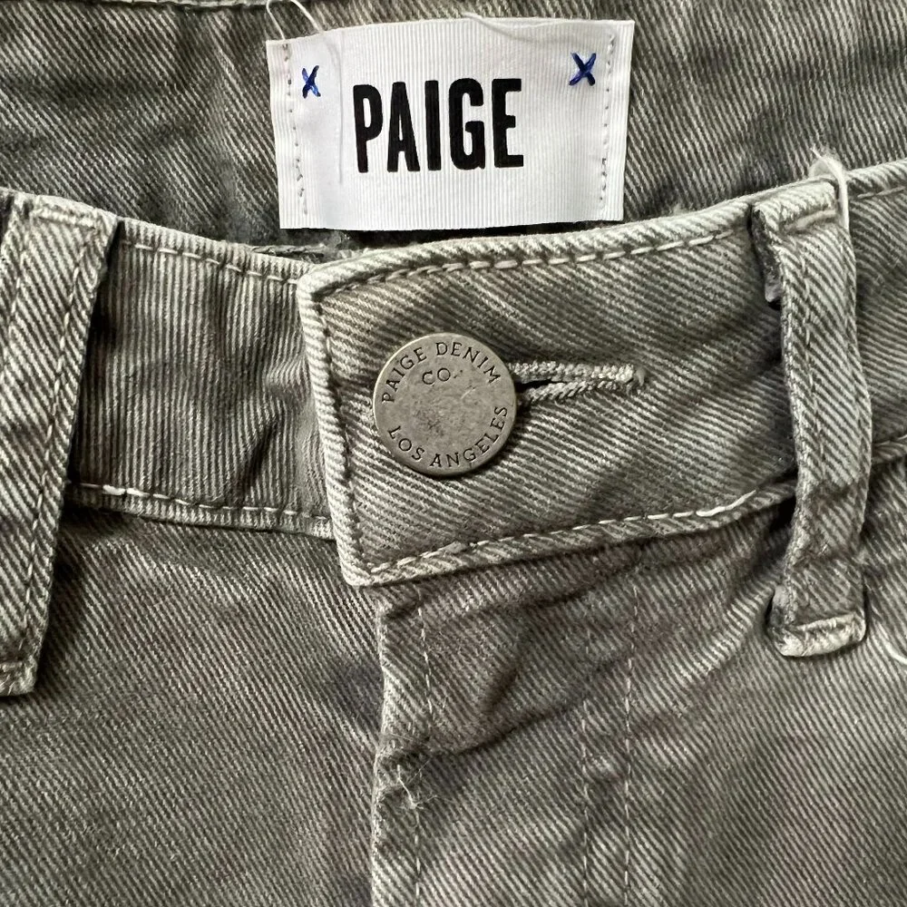 Paige Olive Grey Jeans - Picture 5 of 6